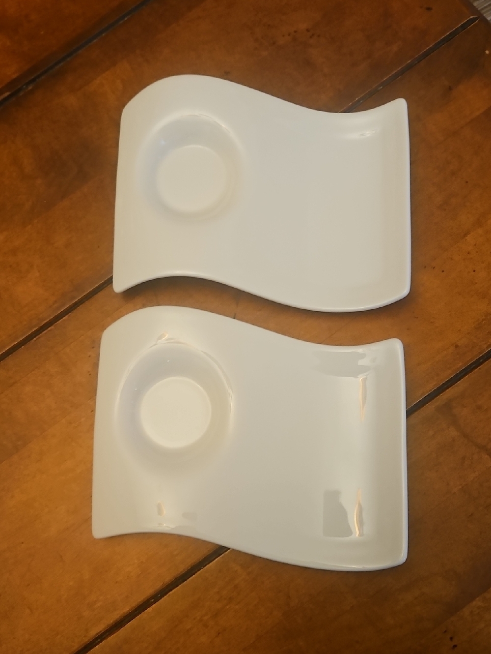 VILLEROY & BOCH | NEW WAVE SNACK TRAYS | SET OF 2